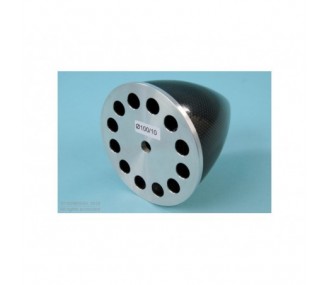 Carbonkegel mit Alu-Flansch - CONE CARBONE Ø100mm ZENTRALSCHRAUBE MIT ALU-FLASCHE - FLASH RC 2