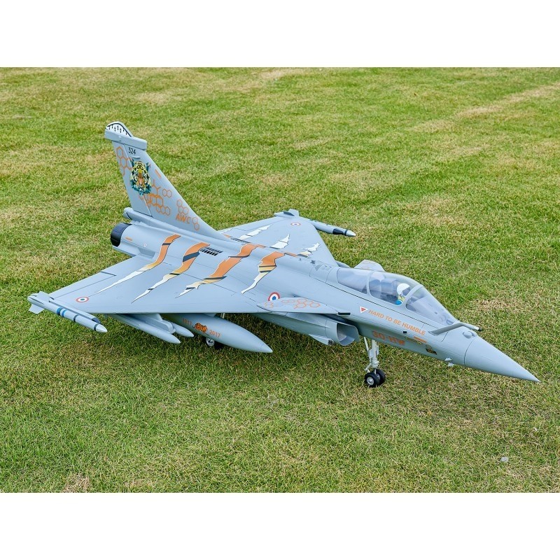 RC-Jets - Jet Dassault Rafale 64mm EDF PNP Kit (Grey/Tiger) + Reflex Gyro - FLASH RC