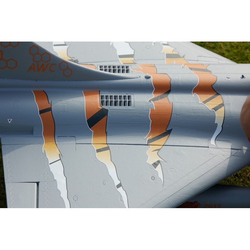 RC Jets - Jet Dassault Rafale 64mm EDF PNP kit (Grey/Tiger) + gyro reflex - FLASH RC
