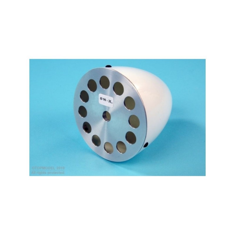 Cono para hélice tripala - Cono Tripale ø90mm fibra TOPMODEL - FLASH RC
