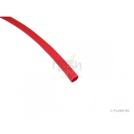 Manicotto termico per cavi elettrici - 50cm Manicotto termico 2:1 rosso 4,8mm - FLASH RC