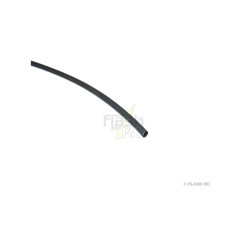 Thermo Sleeve for electrical wires - 50cm Thermo Sleeve 2:1 BLACK 2,4mm - FLASH RC