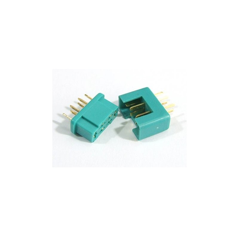 Presa MPX - Presa MPX 6 pin verde M/F (1 coppia) Muldental - FLASH RC