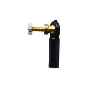 Snodo sferico con base filettata - 2407 - Snodo sferico Clevis M2 con base filettata corta M2 + dadi (6pz) - Mp Jet - FLASH RC