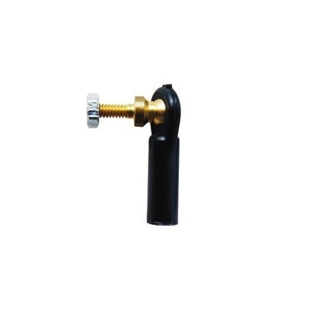 2407 - Chape M2 rotule à embase courte filetée M2 + écrous (6pcs) - Mp Jet - FLASH RC