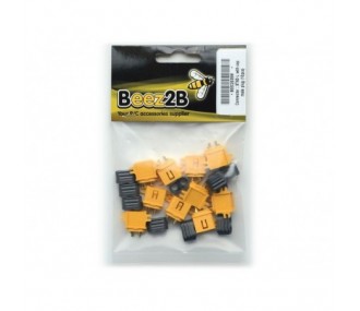 XT30/XT60/XT90-Stecker - XT60-Stecker mit Kappe (10 Stck.) - FLASH RC 2
