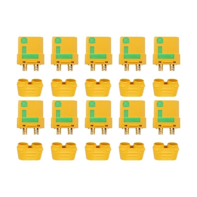 Prise XT30/XT60/XT90 - Prise XT90-S femelle Anti étincelle (10 pcs) - FLASH RC