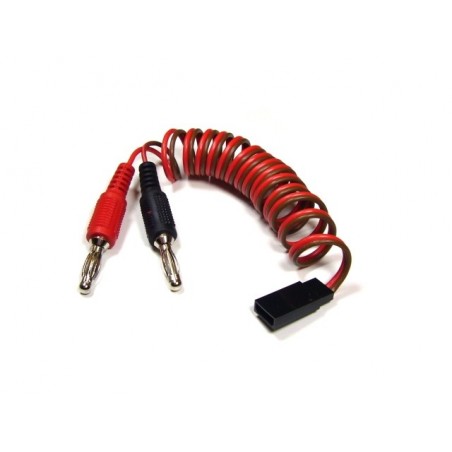 Pour batteries de  réception - Cordon charge Rx - JR/Graupner - FLASH RC