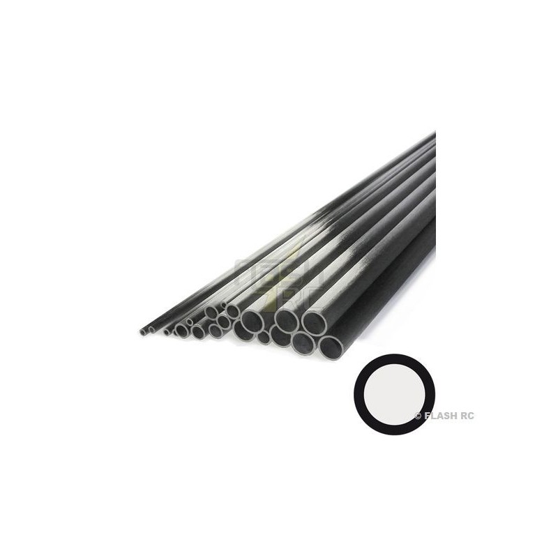 Pultrudiertes R&G (Vinylesterharz) - Pultrudiertes Karbonrohr Ø12x10x1000mm R&G - FLASH RC