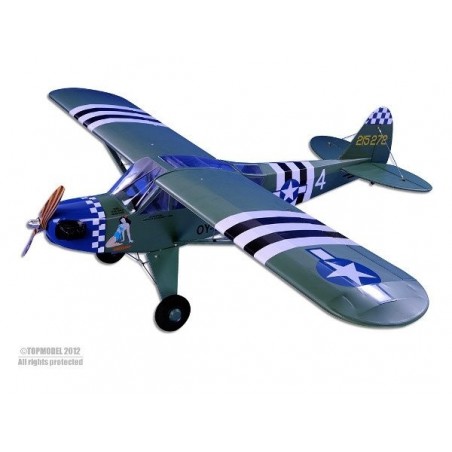 Modelo de Avión RC - VQ model Piper L-4 Grasshopper ARF approx.1.62m - FLASH RC