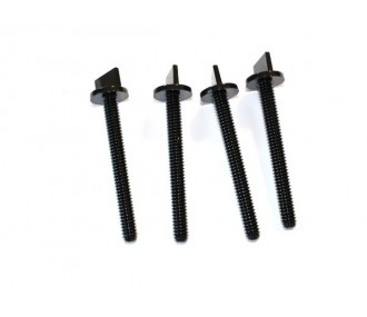 Vis nylon d'aile UNC 1/4'x60 (4 pcs) - FLASH RC