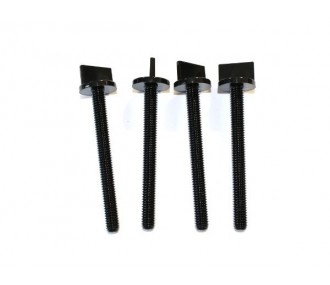 Tornillos de nylon - Tornillos de mariposa de nylon M6x60mm MP JET (4 uds) - FLASH RC