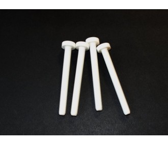 Vis nylon fente intégrée M6x60mm MP JET (4 pcs) - FLASH RC