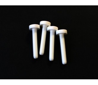 Nylonschrauben - Nylonschrauben Schlitz integriert M5x30mm MP JET (4 Stk.) - FLASH RC