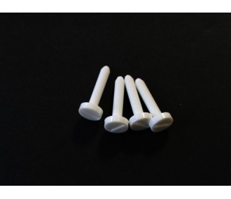 Vis nylon fente intégrée M4x20mm MP JET (4 pcs) - FLASH RC