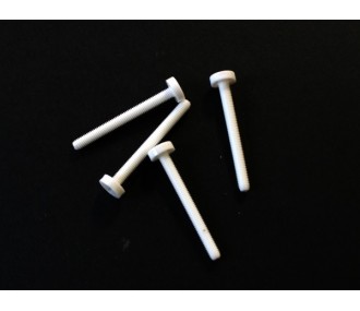 Nylonschraube - Nylonschraube integrierter Schlitz M3x30mm MP JET (4 Stck.) - FLASH RC