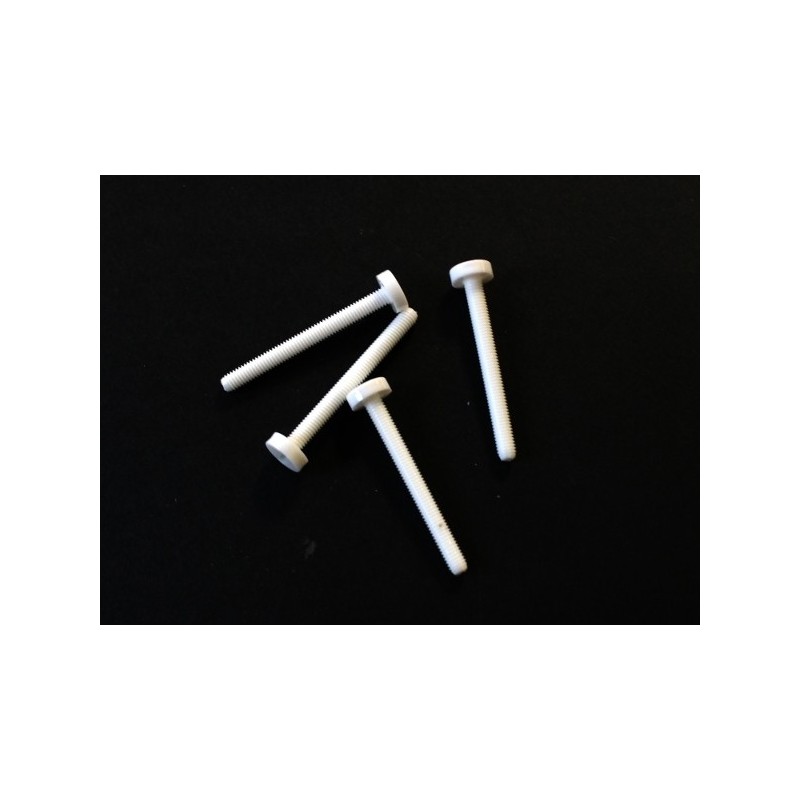 Nylonschraube - Nylonschraube integrierter Schlitz M3x30mm MP JET (4 Stck.) - FLASH RC