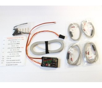 Signaling, light, sound - NF1RC LED 5mm/20mA (1xV, 2xR, 4xB) Nightfly - FLASH RC