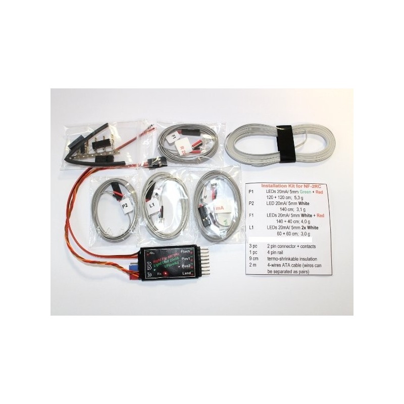 Segnalazione, luce, suono - NF2RC LED 5mm/20mA (1xV, 2xR, 4xB) Nightfly - FLASH RC