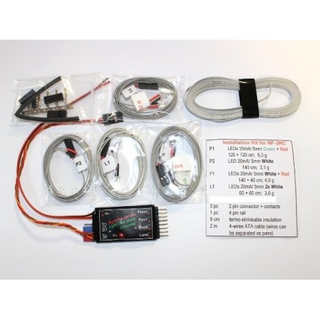 Segnalazione, luce, suono - NF2RC LED 5mm/20mA (1xV, 2xR, 4xB) Nightfly - FLASH RC