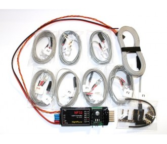 Signaling, light, sound - Model NF32A LED 5mm/80mA (1xV, 2xR, 6xB +2xB 8mm/120mA) Nightfly - FLASH RC