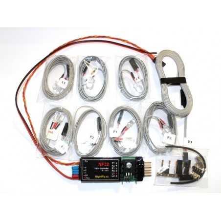 Segnalazione, luce, suono - NF32A LED 5mm/80mA (1xV, 2xR, 6xB +2xB 8mm/120mA) Nightfly - FLASH RC