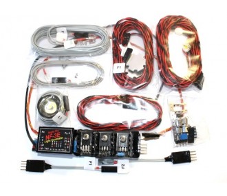 Segnalazioni, luci, suoni - Luci di posizione per aeromodelli Nightfly da 1-2 m - FLASH RC