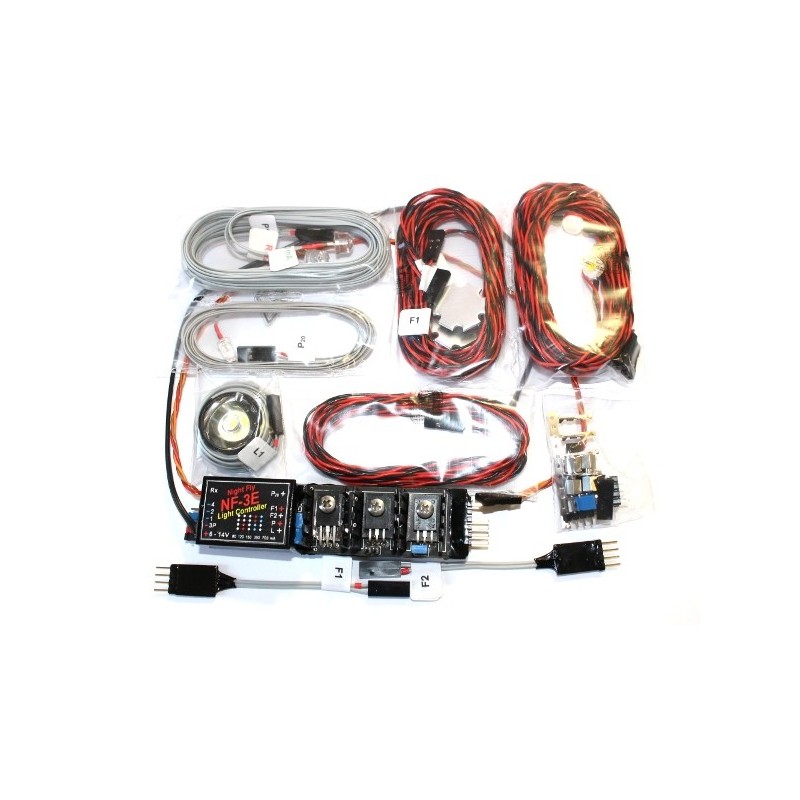 Signaling, light, sound - Position lights model for 1-2m Nightfly aircraft - FLASH RC
