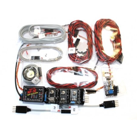 Señalización, luz, sonido - Modelo de luces de posición para aviones Nightfly 1-2m - FLASH RC