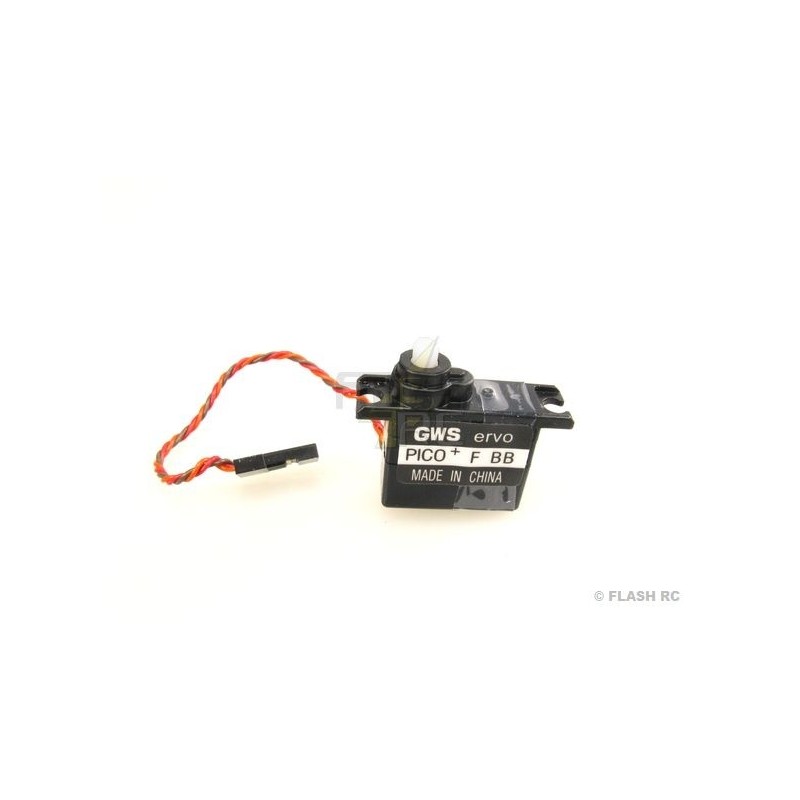 Servo pico GWS PICO+F BB - Prise JR (6.2g, 1.05kg.cm, 0.16s/60°) - FLASH RC