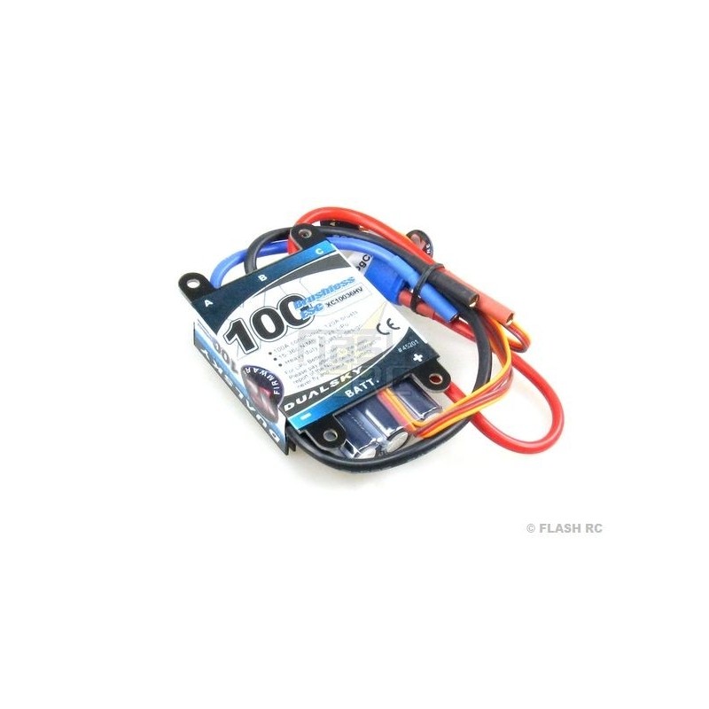 Brushless - Controlador 100A V2 Brushless - XC10036HV Dualsky - FLASH RC