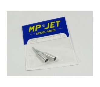 Perni a forcella - Perno a forcella per tubo in carbonio Ø5mm/M2 2pz Mp Jet - FLASH RC