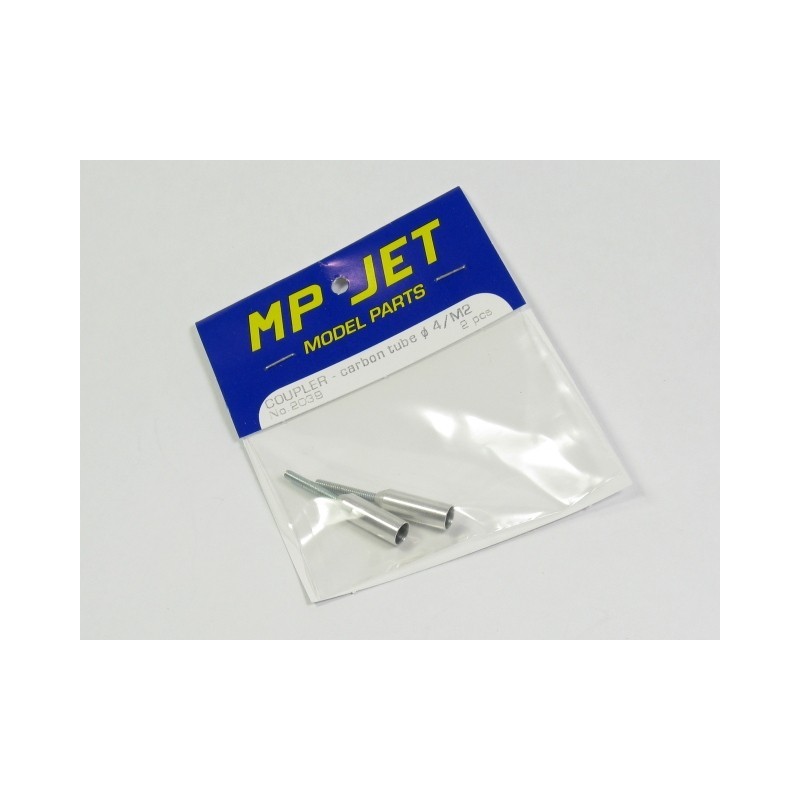 Clevis tips - Clevis tip for carbon tube Ø4mm/M2 2pcs Mp Jet - FLASH RC
