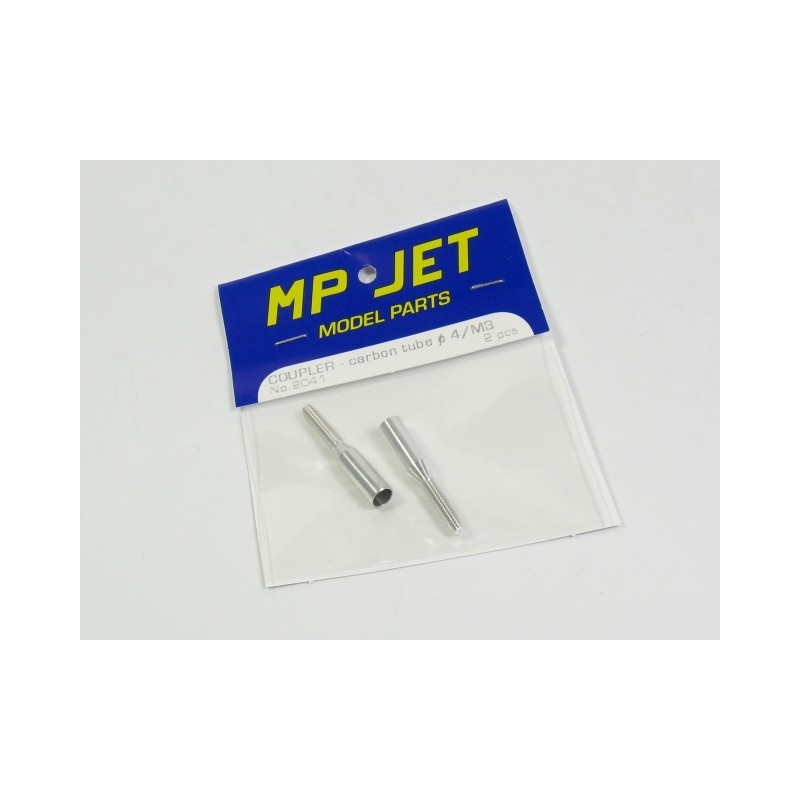 Puntas de horquilla - Punta de horquilla para tubo de carbono Ø4mm/M3 2pcs Mp Jet - FLASH RC