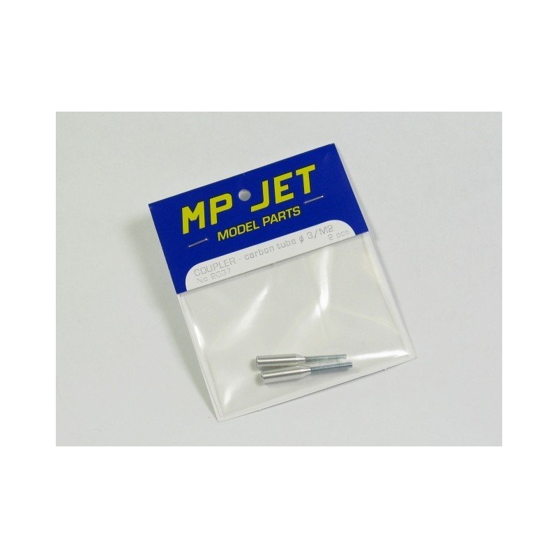 Clevis tips - Clevis tip for carbon tube Ø3mm/M2 2pcs Mp Jet - FLASH RC