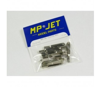 Metal straight - 2143 - Metal clevis M3 10 pcs Mp Jet - FLASH RC