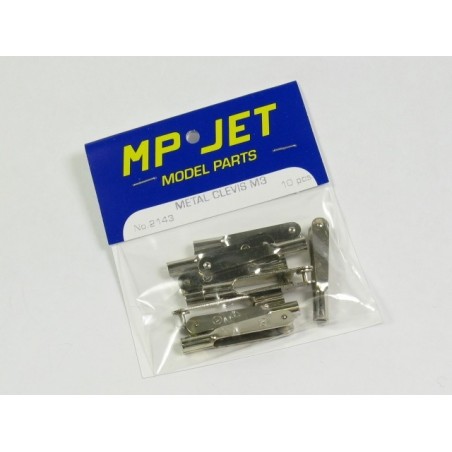 Metal recto - 2143 - Horquilla de metal M3 10 piezas Mp Jet - FLASH RC