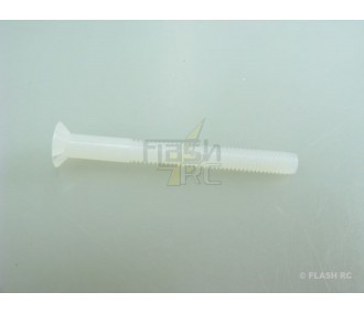 Nylonschrauben - Nylonschrauben M4x40mm Senkkopf Multiplex (10 Stück) - FLASH RC 2