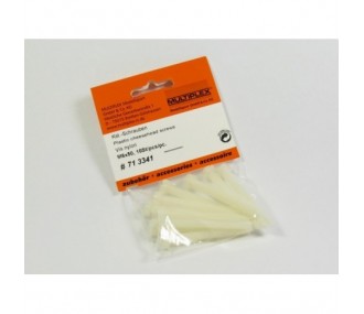 Tornillos de nylon - Tornillos de nylon M6x50mm Multiplex (10 uds) - FLASH RC