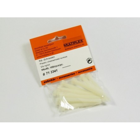 Vis nylon M6x50mm Multiplex (10 pcs) - FLASH RC