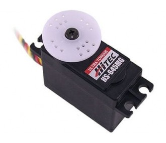 Servos - Hitec HS-645MG standard servo (55g, 9.6kg.cm, 0.20s/60°) - FLASH RC