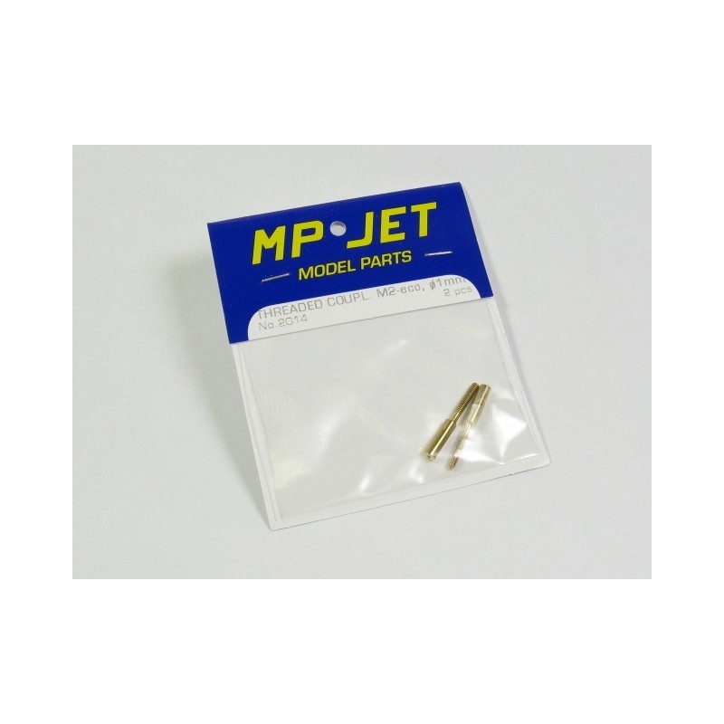Perni a forcella - Perno a forcella M2, foro Ø1mm 2pz Mp Jet - FLASH RC