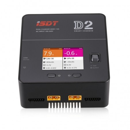 Caricabatterie - Caricabatterie ISDT D2 2x6S/10A/200W AC/240V - FLASH RC