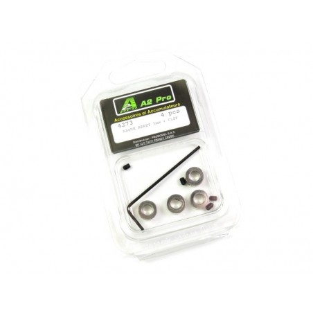 Stop rings and wheel axles - Stop ring 3mm + key (4 pcs) - FLASH RC