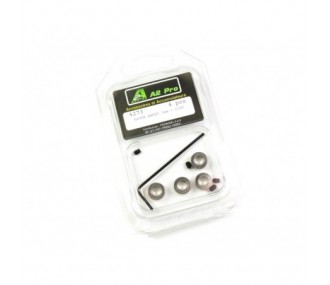 Stop rings and wheel axles - Stop ring 5mm + key (4 pcs) - FLASH RC