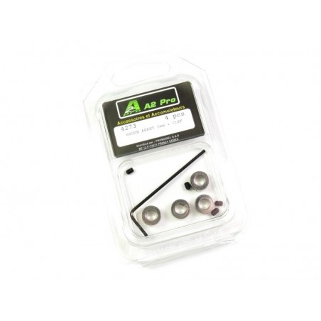 Stop rings and wheel axles - Stop ring 5mm + key (4 pcs) - FLASH RC