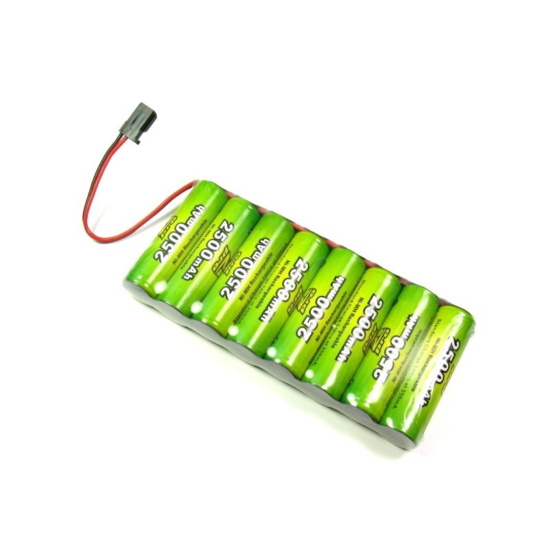 Transmitter Batteries - Tx A2Pro 9.6V 2500 mAh NiMh flat battery - FLASH RC