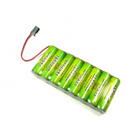 Transmitter Batteries - Tx A2Pro 9.6V 2500 mAh NiMh flat battery - FLASH RC