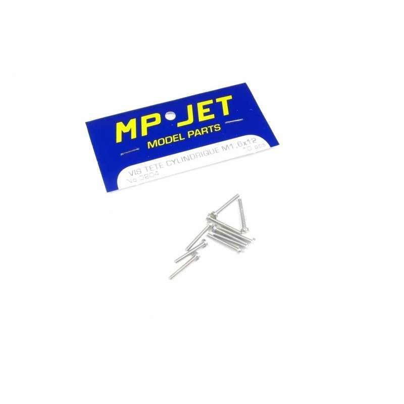 VIS Tête cyl. M2x12 mm 10pcs - FLASH RC