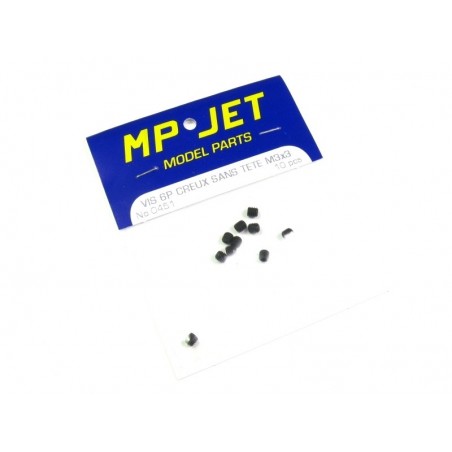 Vite senza testa - VIS 6 PANS CREUX Tête Creuse M3x5mm 10pcs - FLASH RC